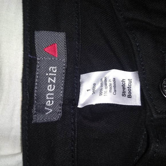 Black Venezia (from Lane Bryant) black boot cut jeans 32x29 NWOT - Picture 2 of 4